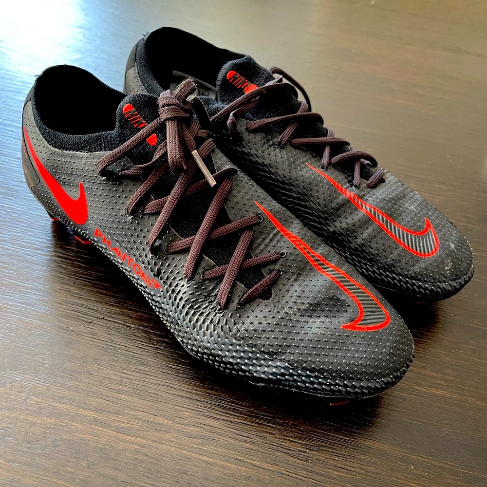 Nike Phantom GT Elite Flyknit - Black & Red - Soccer Cleats